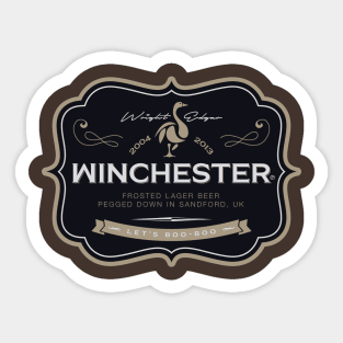 Winchester, Cold Pint, Wait Sticker